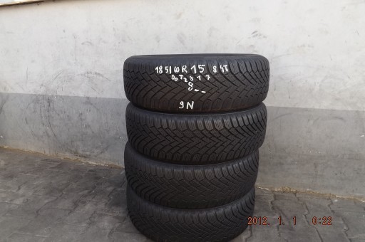 [9N] 4XWINTER 185/60R15 84T CONTINENTAL WINTERCONTACT TS860 &