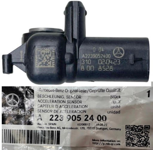 121 1 - A2239052400 датчик удару бампер лівий правий передній W247 B-клас GLA GLB