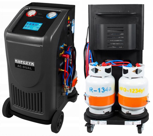 AC-DUALDUAL-GAS Станция кондиционирования воздуха R134A R1234YF Купчик НОВЫЙ ФАКТОР