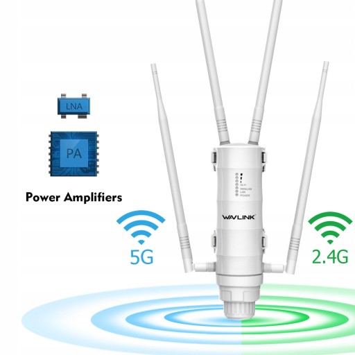 AC1200 AP Wi-FI ретранслятор відкритий 2.4 G 5GHz