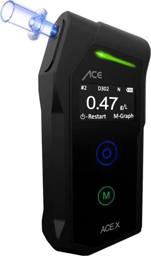 ACE X Breathalyzer - цифровий алкотестер з точністю 99,1%.