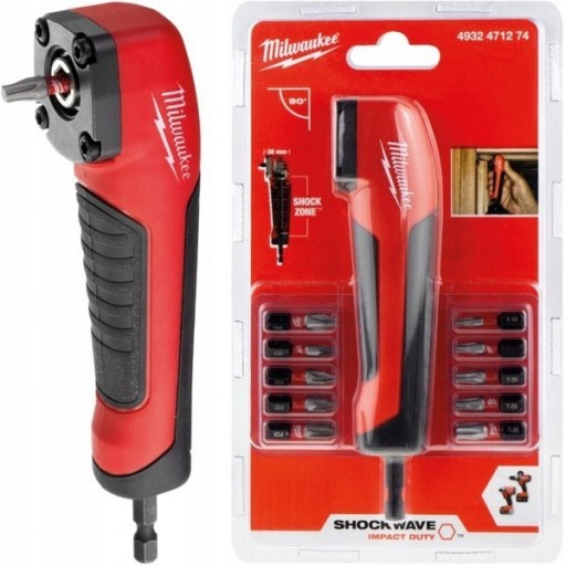 ПЕРЕХОДНИК З КУТОВОЮ УДАРНОЮ ГОЛОВКОЮ MILWAUKEE БІТИ