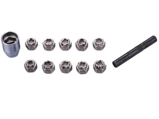 АДАПТЕРЫ КОЛЕСНЫХ БОЛТОВ MERCEDES A, B, C КЛАСС 12 ШТ.
