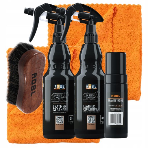 ADBL LEATHER CLEANER + КОНДИЦИОНЕР 2x0,5л - КОМПЛЕКТ