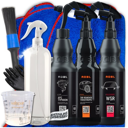 ADBL POWERFUL CLEANING SET - WSR, TAR REMOVER THIXOTROPIC, APC TYPHOON