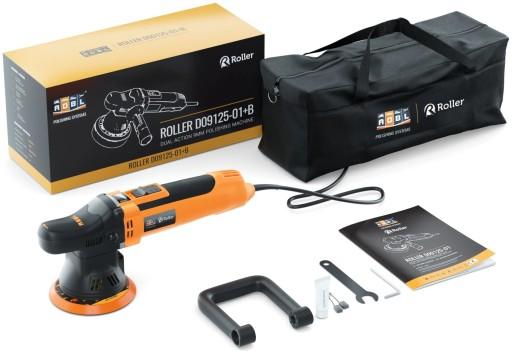 Полировальная машина ADBL Roller двойного действия DA, пластина 125 мм, ход 9 мм + мешок