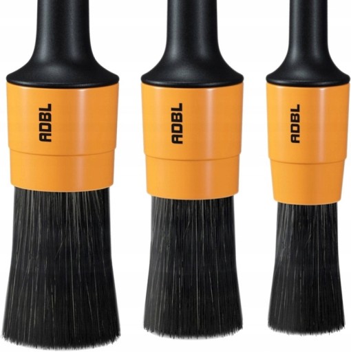 ADBL Круглый набор из 3 кистей для детейлинга 8 12 16