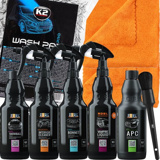 ADBL НАБОР КОСМЕТИКИ ДЛЯ АВТОМОБИЛЯ ДЛЯ НАЧАЛА + АКСЕССУАРЫ ДЛЯ ЧИСТКИ