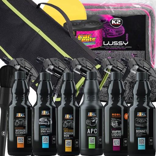 ADBL НАБІР АВТОКОСМЕТИКИ XXL АКСЕСУАРИ СУМКА З АРОМАТИЗМАМИ ПОДАРУНОК