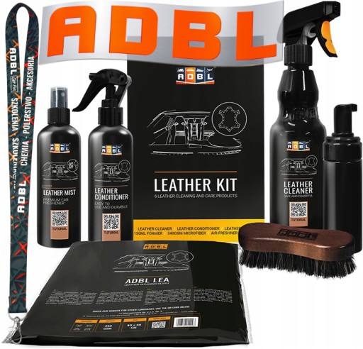 ADBL Leather Kit набор для чистки ухода за кожей автомобиля