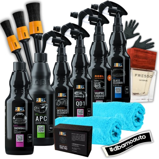 ADBL набор косметики для автомобиля detailing Adbl аксессуары + духи fresso