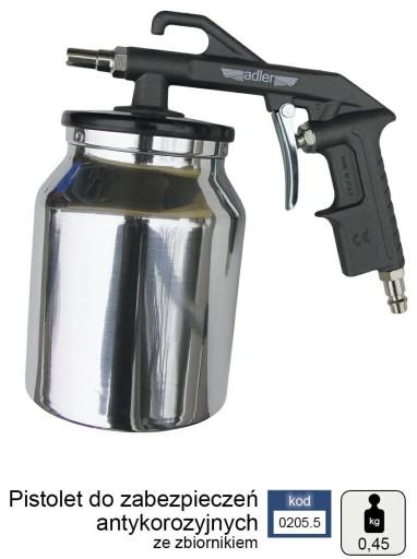ПНЕВМАТИЧНИЙ АНТИКОРОЗІЙНИЙ ПІСТОЛЕТ ADLER З КОЛЕКЦІЇ