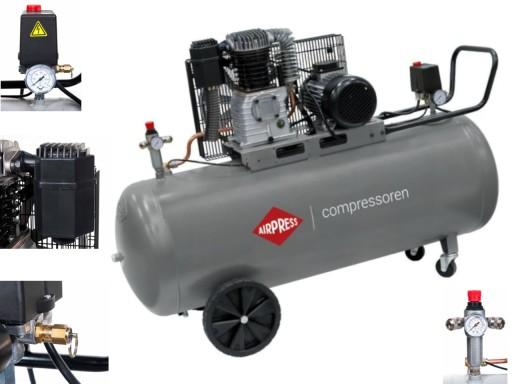 AIRPRESS HK600 ПОРШНЕВИЙ МАСЛЯНИЙ КОМПРЕСОР 200L 400V 10 бар