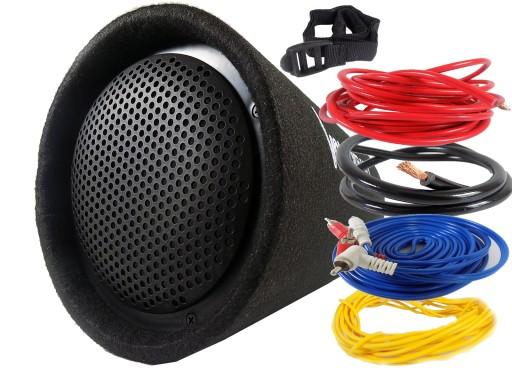 АКТИВНАЯ БАСОВАЯ ТРУБКА САБВУФЕР 400 ВТ 8' 20 СМ КАБЕЛИ