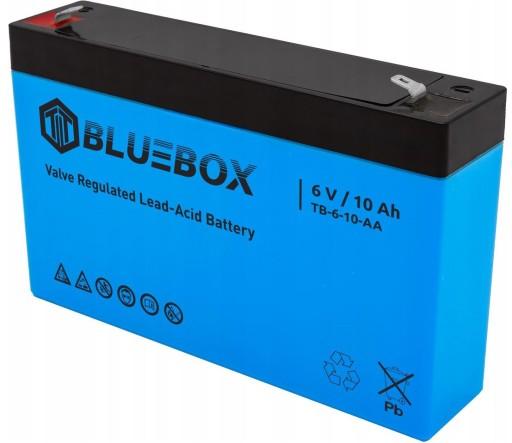 АКУМУЛЯТОР AGM 6V 10Ah BLUEBOX ДУЖЕ ПОТУЖНИЙ