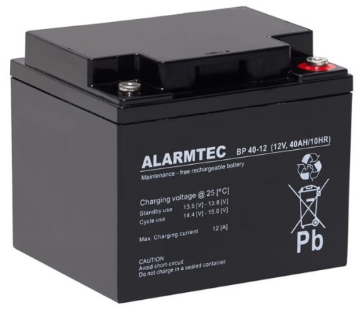 БАТАРЕЯ AGM VRLA БАТАРЕЯ ALARMTEC BP 12V 40Ah BP40 UPS FIRE CONTROL UNIT