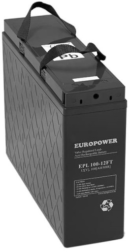 АККУМУЛЯТОРНАЯ БАТАРЕЯ AGM VRLA АККУМУЛЯТОРНАЯ EUROPOWER EPL FT 12 В 100 Ач EPL100 СТЕЧНОЙ ШКАФ