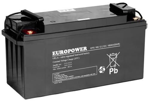 АККУМУЛЯТОР AGM VRLA BATTERY EUROPOWER EPS 12V 160Ah ФОТОЭЛЬТАТИЧЕСКИЙ СКЛАД