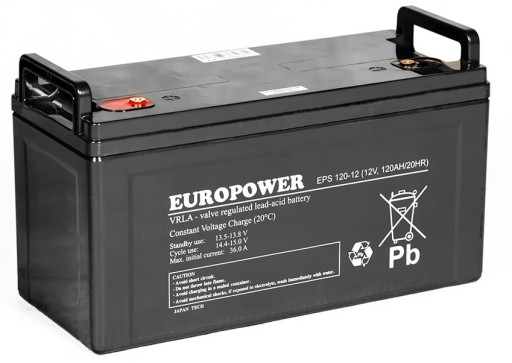 АККУМУЛЯТОР AGM VRLA EUROPOWER EPS120-12 12В 120Ач EPS 120-12 EPS120