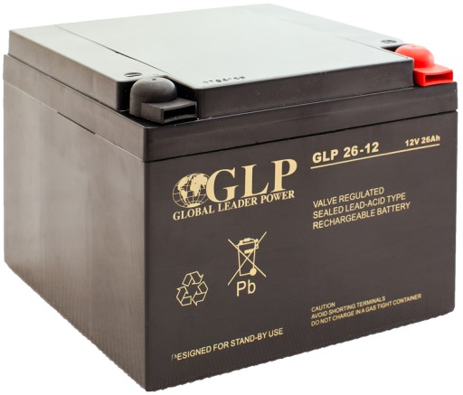 Аккумулятор agm аккумулятор vrla glp 26ah 12v glp26-12 glp26 источник питания ибп сигнализация