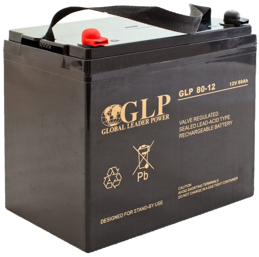 Аккумуляторная батарея agm vrla glp 80ah 12v glp80-12 glp80 источник питания ибп печь
