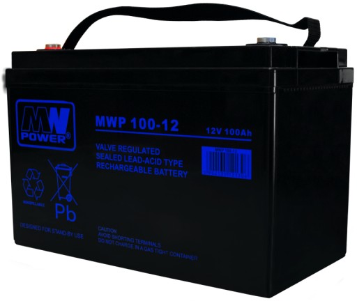 Аккумулятор agm аккумулятор vrla mw power mwp 100ah 12v mwp100 mwp100-12 100 ибп