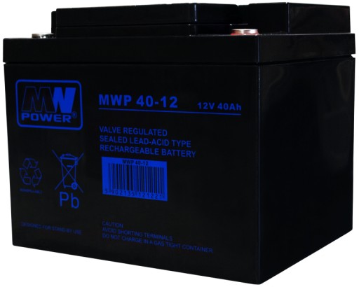 Аккумуляторная батарея agm vrla mw power mwp mwp40-12 12v 40ah блок питания mwp40