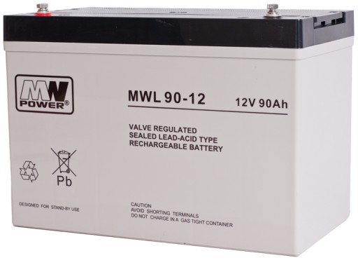 Аккумулятор agm аккумулятор vrla mwl power 90ah 12v mwl90 mwl90-12 транспортные средства тележки
