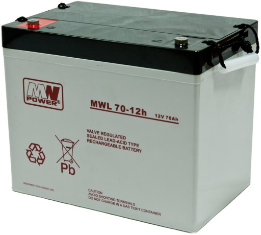 Аккумулятор agm аккумулятор vrla mwpower mwl 70ah 12v mwl70 mwl70-12h ибп автомобиль