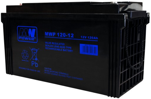 Аккумулятор agm аккумулятор vrla power mwp 120ah 12v mwp120 mwp120-12 источник питания