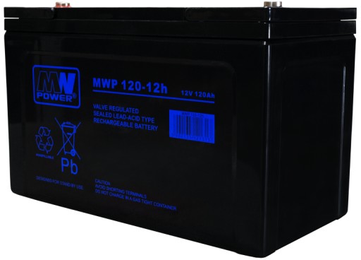Аккумулятор agm аккумулятор vrla power mwp mwp120-12h 12v 120ah mwp120 аварийный