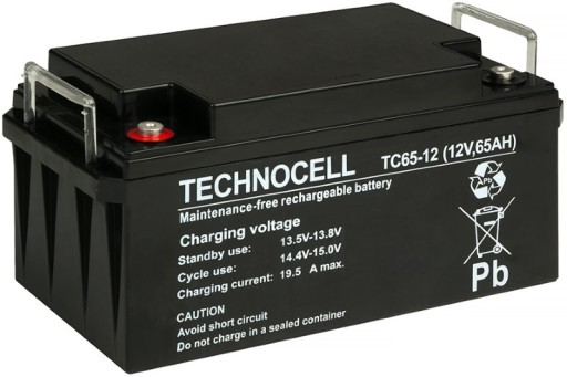 АККУМУЛЯТОР AGM VRLA BATTERY TECHNOCELL TC 12 В 65 Ач UPS TC65-12 TC65 CH FURNACE