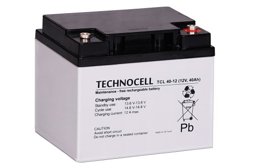 АККУМУЛЯТОР AGM VRLA TECHNOCELL TCL 12 В 40 Ач TCL 40-12 TCL40 СИГНАЛИЗАЦИЯ ИБП