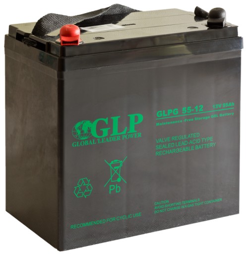 Гель-аккумулятор vrla gel glpg 55ah 12v glpg55-12 glpg55 тележки ибп