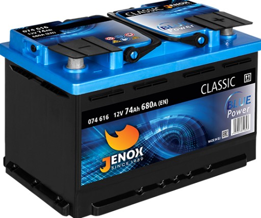 CLASSIC - АККУМУЛЯТОР JENOX CLASSIC 74AH 680A 12V P+ НАДЕЖНАЯ ГАРАНТИЯ КАЧЕСТВА!!!