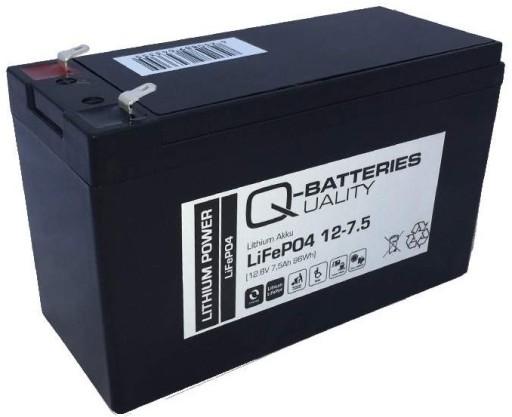 ЛІТІЄВА БАТАРЕЯ LiFePO4 12V 7.5Ah 96Wh UPS ALARM