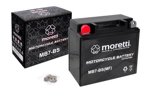 0504 - ГЕЛЕВЫЙ АККУМУЛЯТОР MORETTI 12V 7Ah 85a MB7-BS YB7-BS JUNAK для квадроцикла