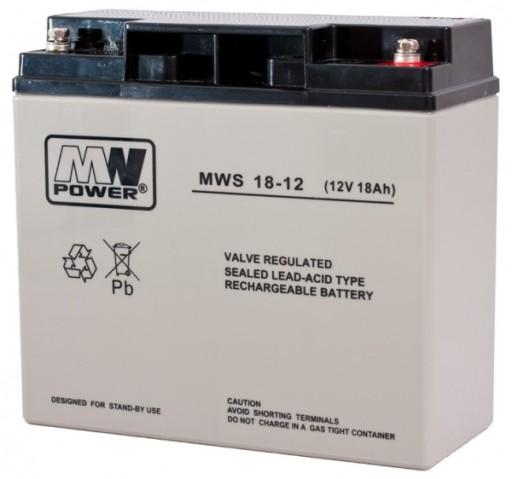 АККУМУЛЯТОРНАЯ БАТАРЕЯ MW POWER MWS18-12 12 В 18 Ач AGM