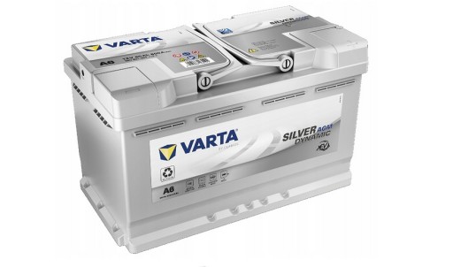 F21 - АККУМУЛЯТОР VARTA SILVER AGM 80 Ач 800 А A6 P+ РЕЖИМ PIOTRKÓW. ТОМАШОВ МАЗ. !!