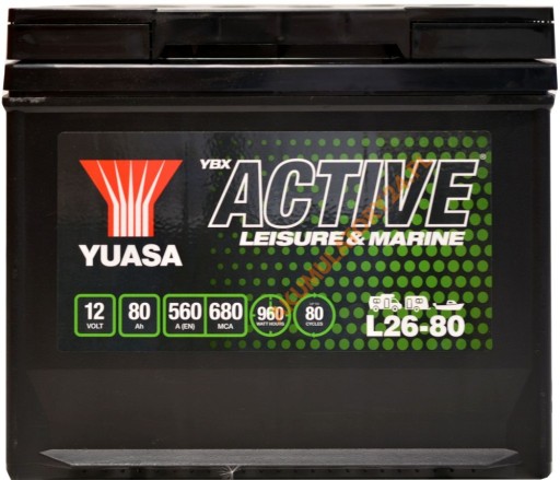 L26-80 - АКУМУЛЯТОР ДЛЯ МОРСЬКОЇ КАМЕРИ YUASA LEISURE L26-80 L+