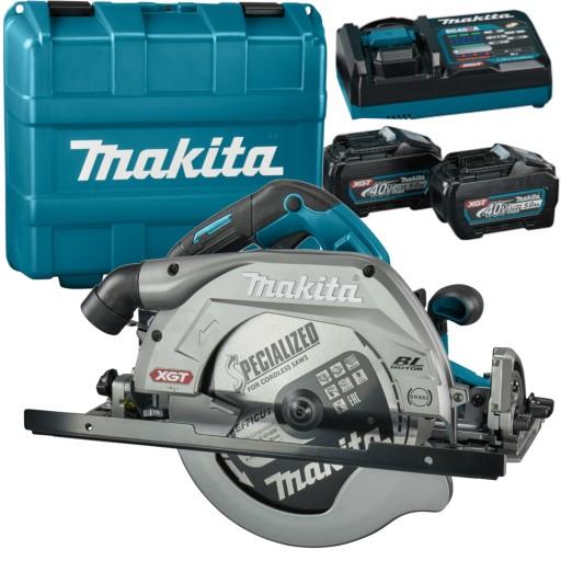 АКУМУЛЯТОРНА РУЧНА ЦИРКУЛЯРНА ПИЛА 235мм 40В 2x5Ah MAKITA XGT