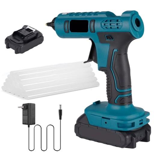 АКУМУЛЯТОРНИЙ ГАРЯЧИЙ КЛЕЄВИЙ ПІСТОЛЕТ ПОТУЖНИЙ 100 Вт + 12 КЛЕЄВИХ ПАЛИЧОК