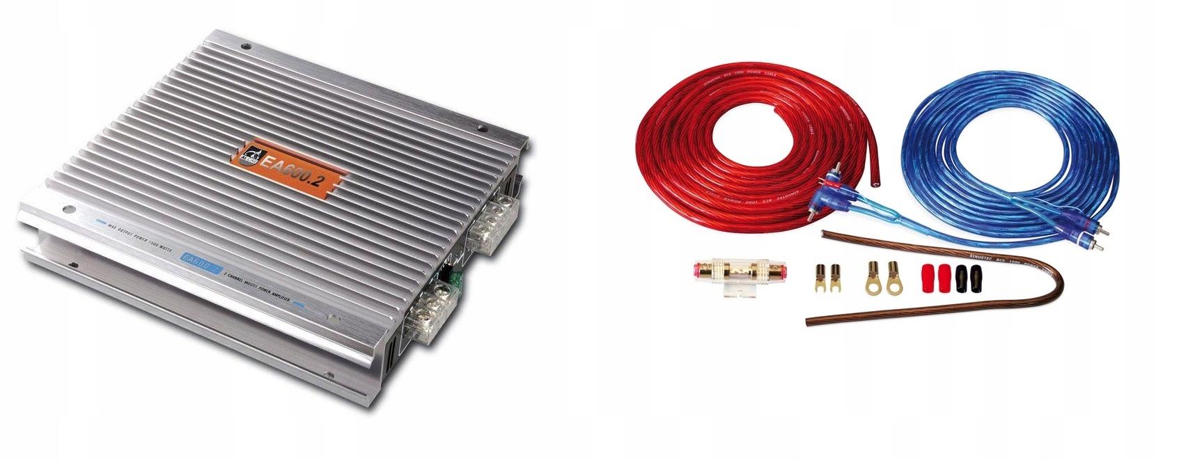 Al-CAR EASIAMP EA600.2 автомобильный усилитель + кабели