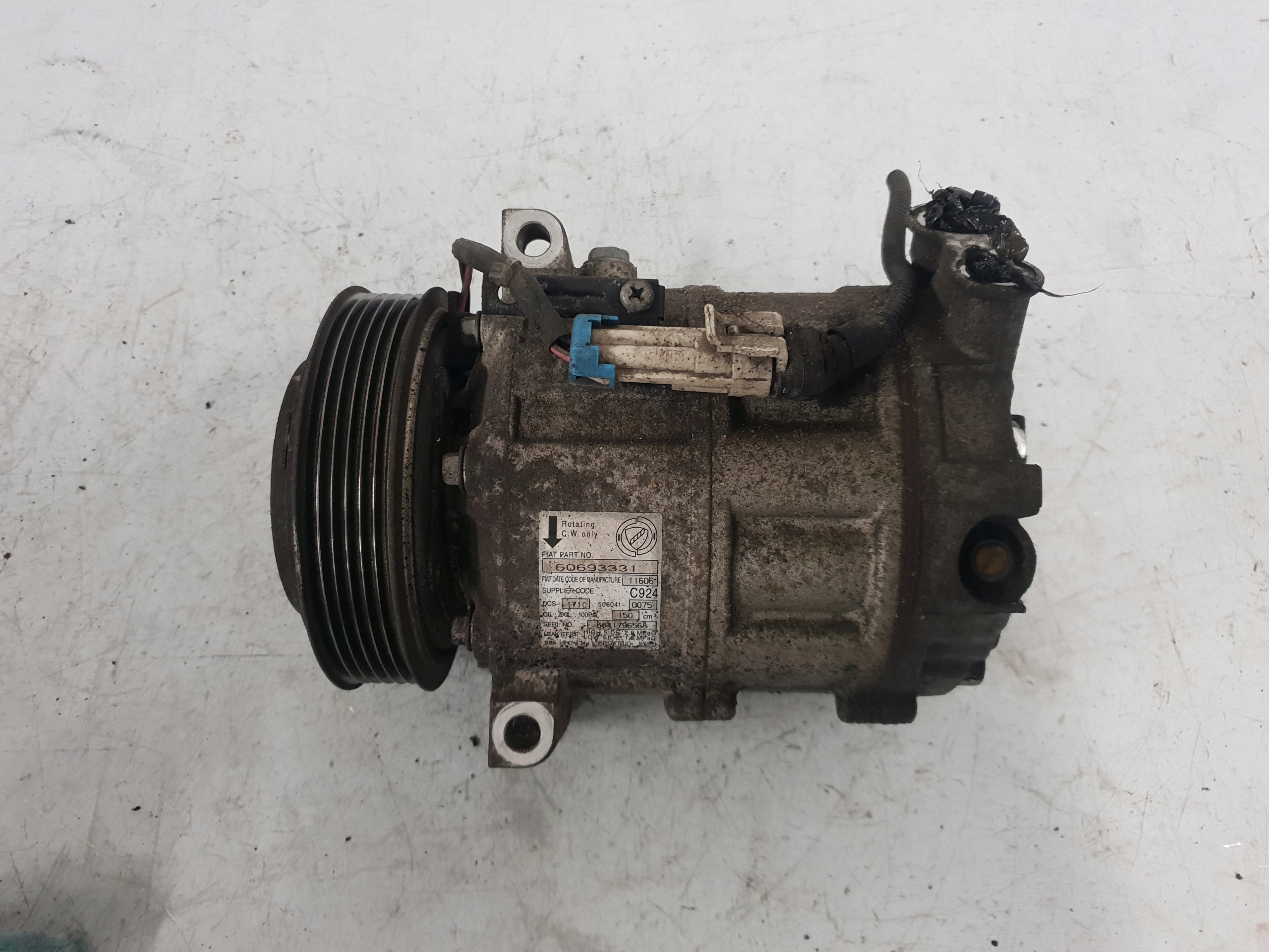60693331 - ALFA ROMEO 159 07R 1.9 16V компрессор кондиционера