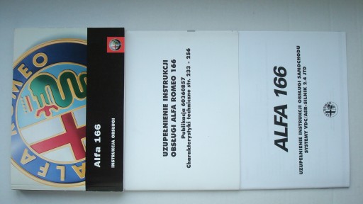 ALFA ROMEO 166 FL Руководство пользователя на польском языке ALFA 166 03-07 + Дополнения 2x
