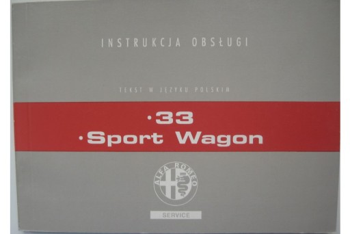 ALFA ROMEO 33 польский ALFA 33 инструкция по эксплуатации