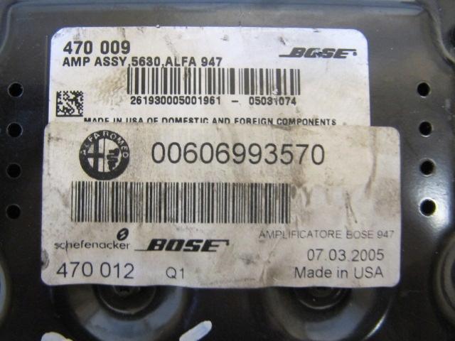 ALFA ROMEO 947 GT УСИЛИТЕЛЬ BOSE 00606993570