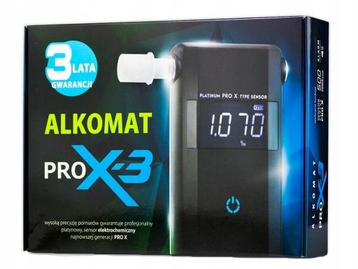 Алкотестер AlcoFind PRO - X-3 + мундштуки, калибровка 12mc
