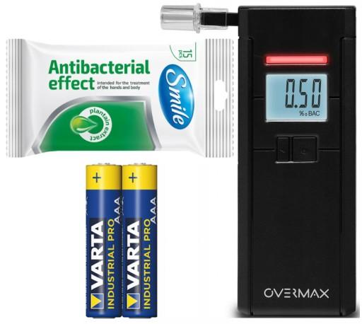 ЭЛЕКТРОХИМИЧЕСКИЙ АЛКОТЕСТЕР OVERMAX AD-05 + КАЛИБРОВКА