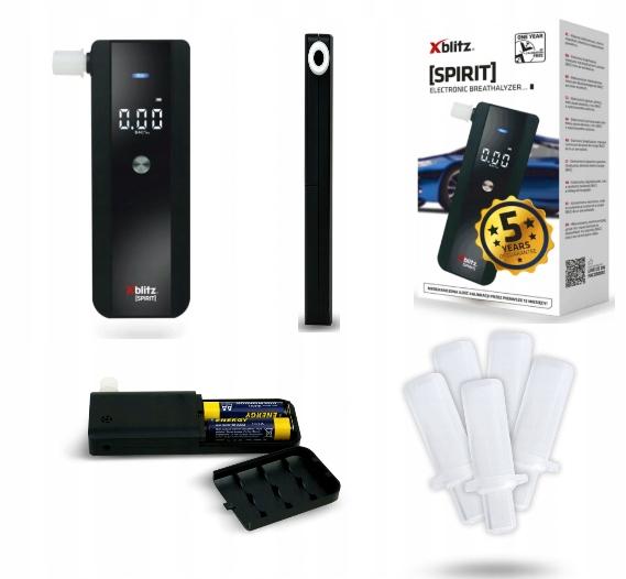 ЭЛЕКТРОННЫЙ АЛКОТЕСТЕР XBLITZ SPIRIT МУНДШТУК 5X